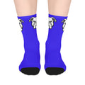 Blue ThatBulldogsFan Mascot Mid-Length Socks | ThatBulldogsFan Merch