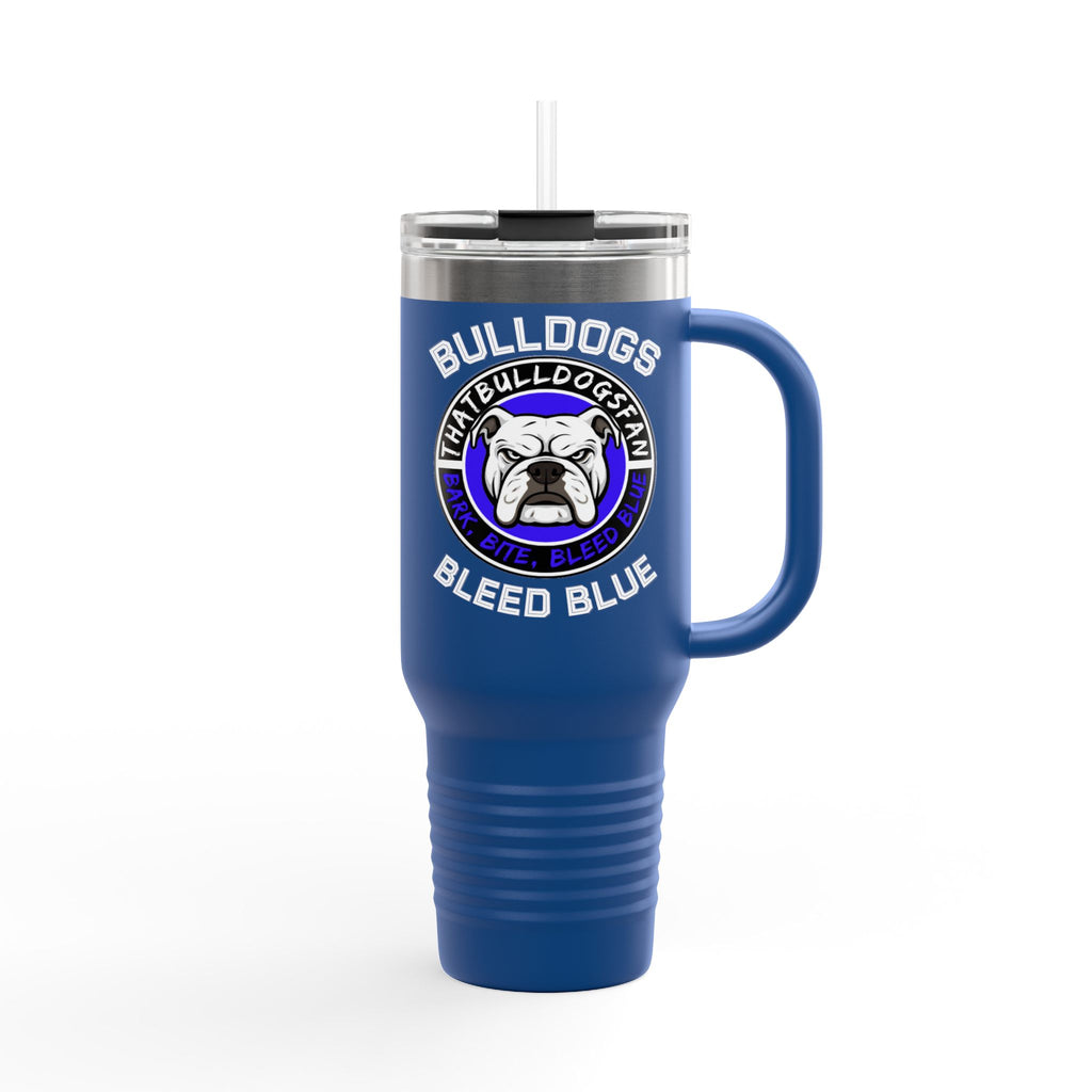 Bulldogs Bleed Blue 40oz Insulated Travel Mug | ThatBulldogsFan Merch