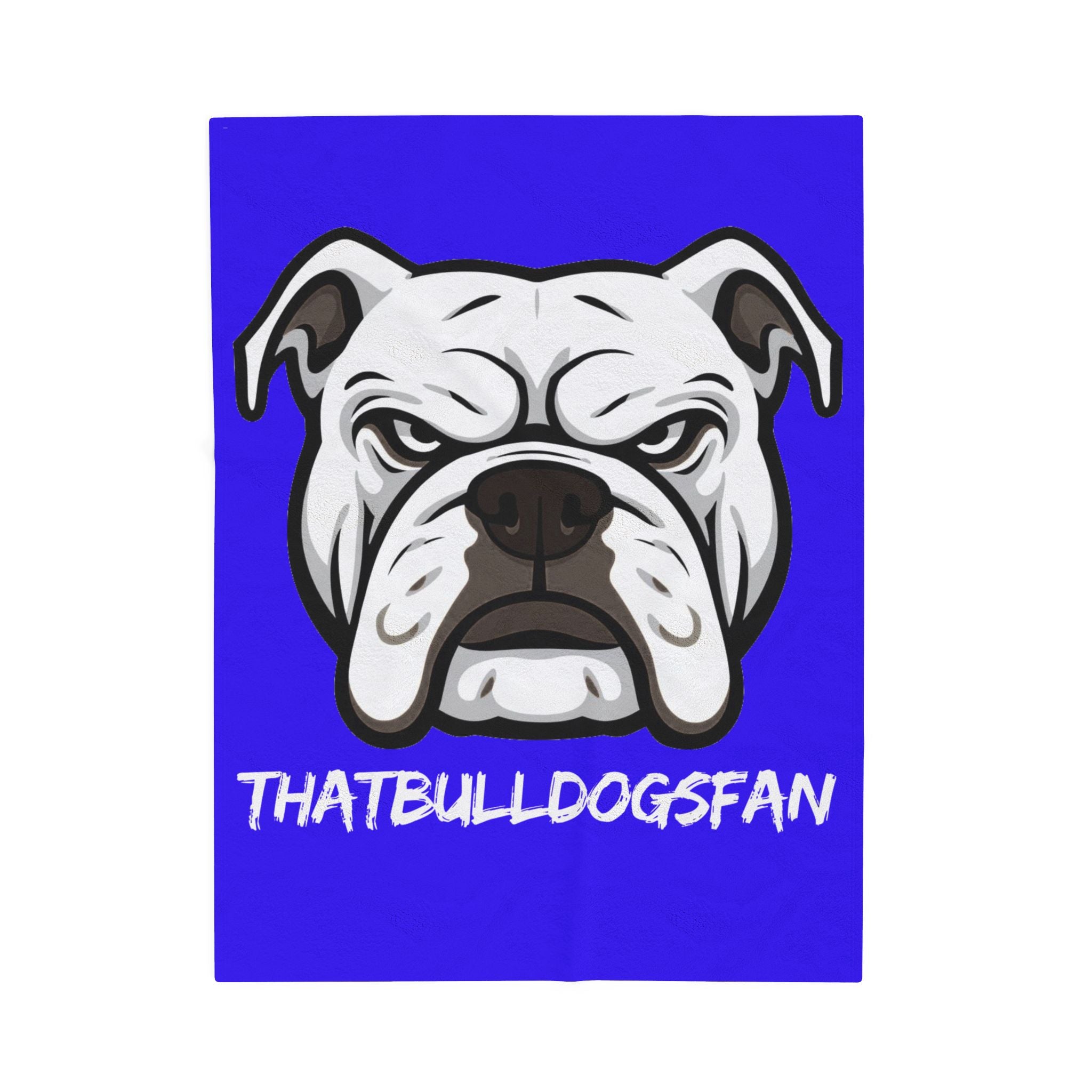 ThatBulldogsFan Velveteen Plush Blanket (3 sizes available)