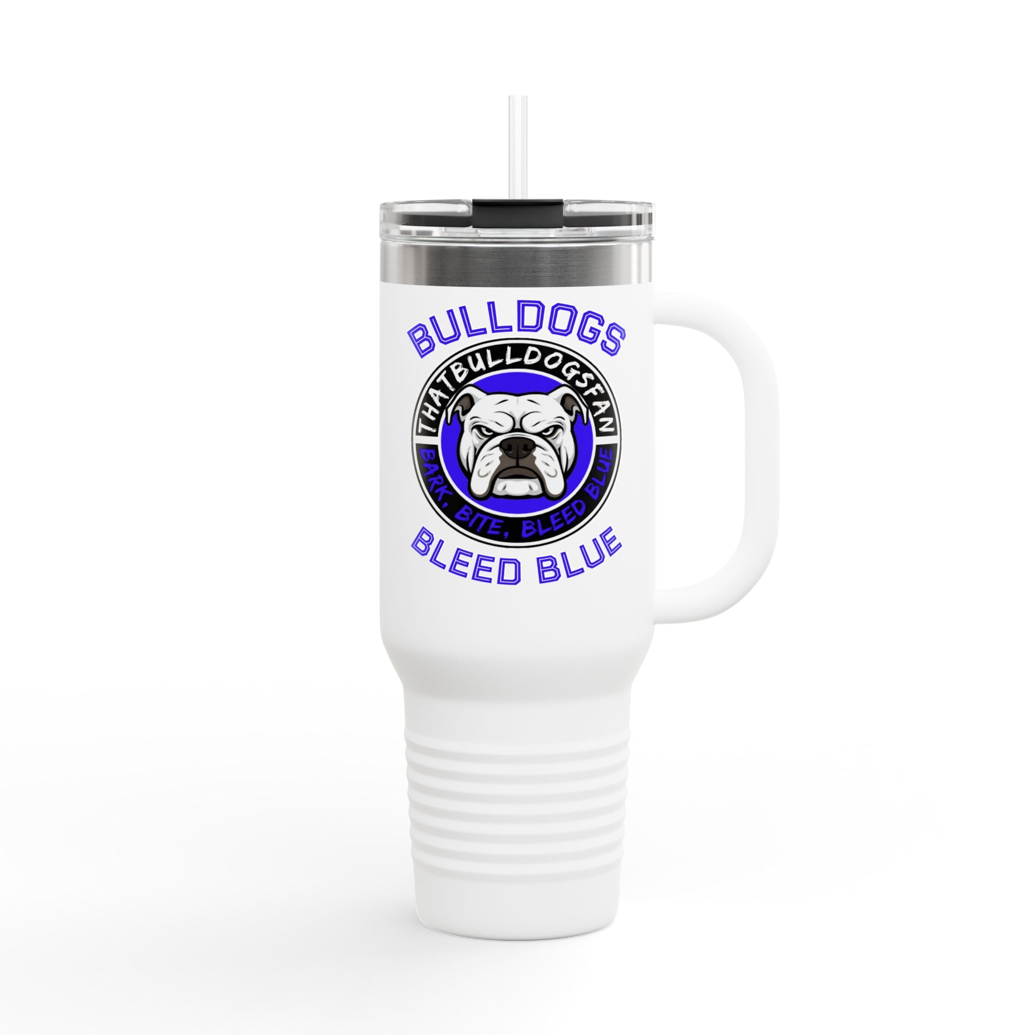 Bulldogs Bleed Blue 40oz Insulated Travel Mug | ThatBulldogsFan Merch