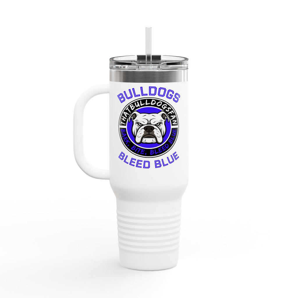 Bulldogs Bleed Blue 40oz Insulated Travel Mug | ThatBulldogsFan Merch