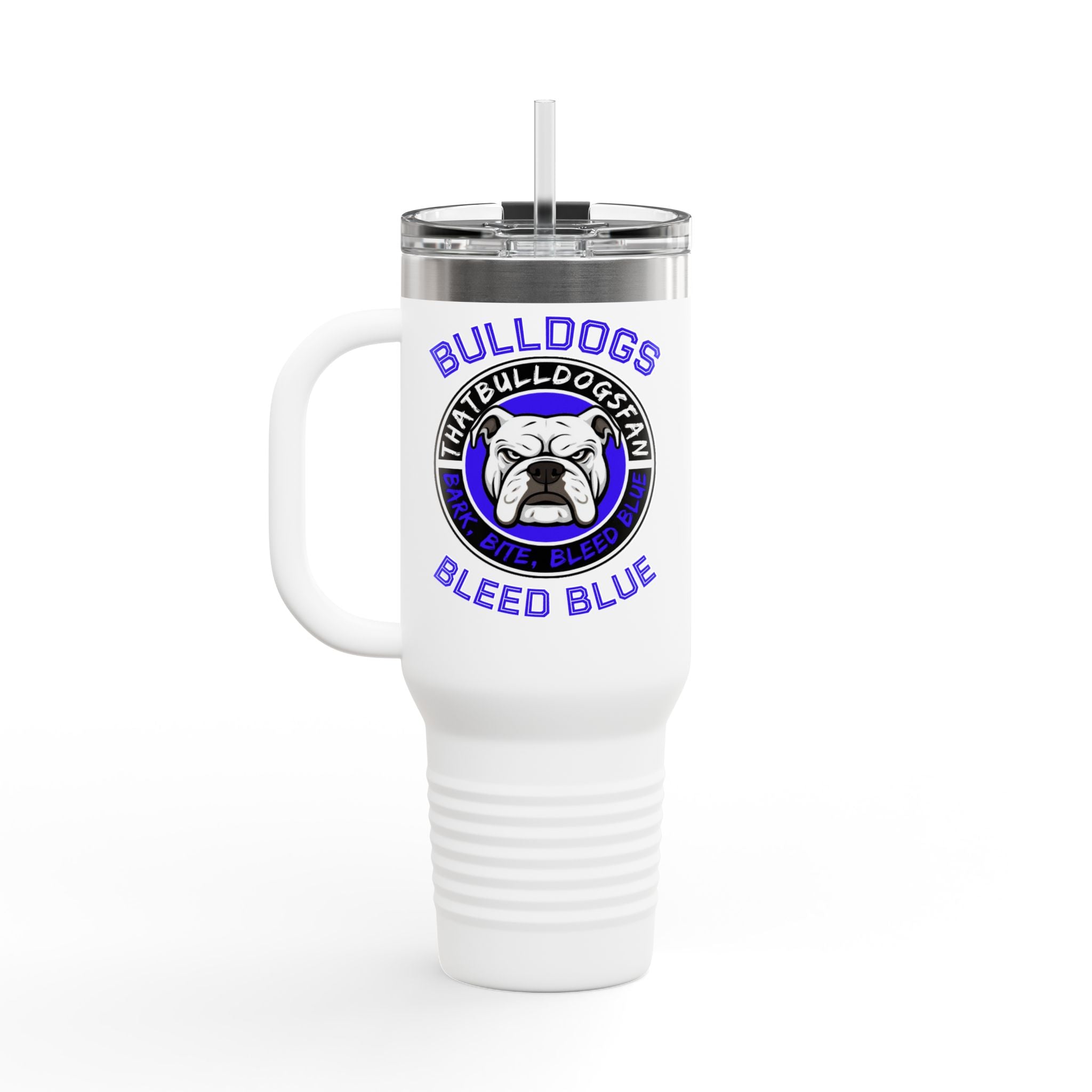 Bulldogs Bleed Blue 40oz Insulated Travel Mug | ThatBulldogsFan Merch