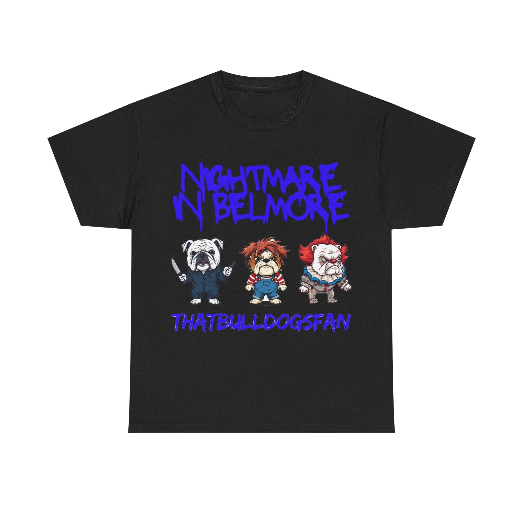 Bulldogs Nightmare In Belmore Halloween Edition Unisex T-Shirt | ThatBulldogsFan Merch