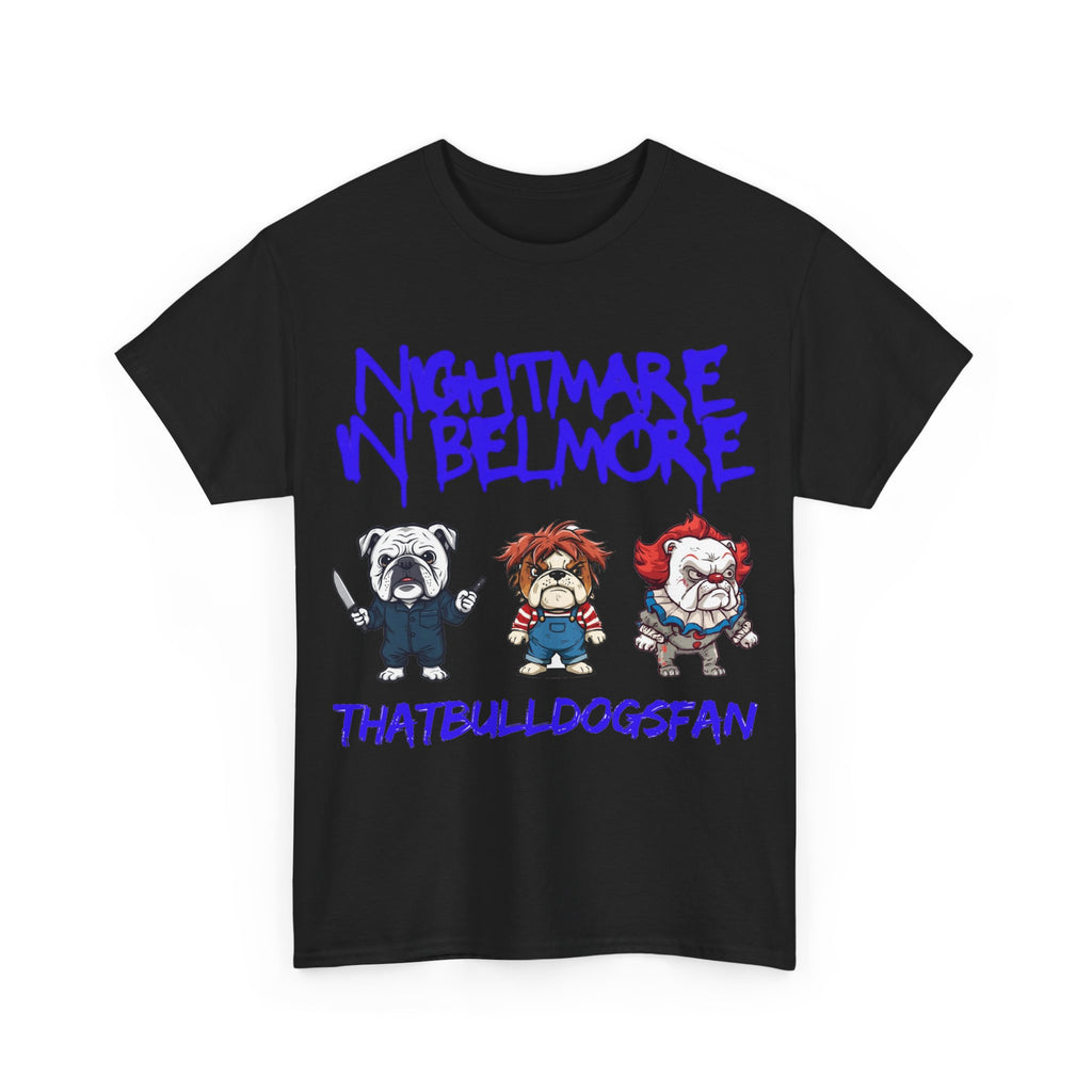 Bulldogs Nightmare In Belmore Halloween Edition Unisex T-Shirt | ThatBulldogsFan Merch
