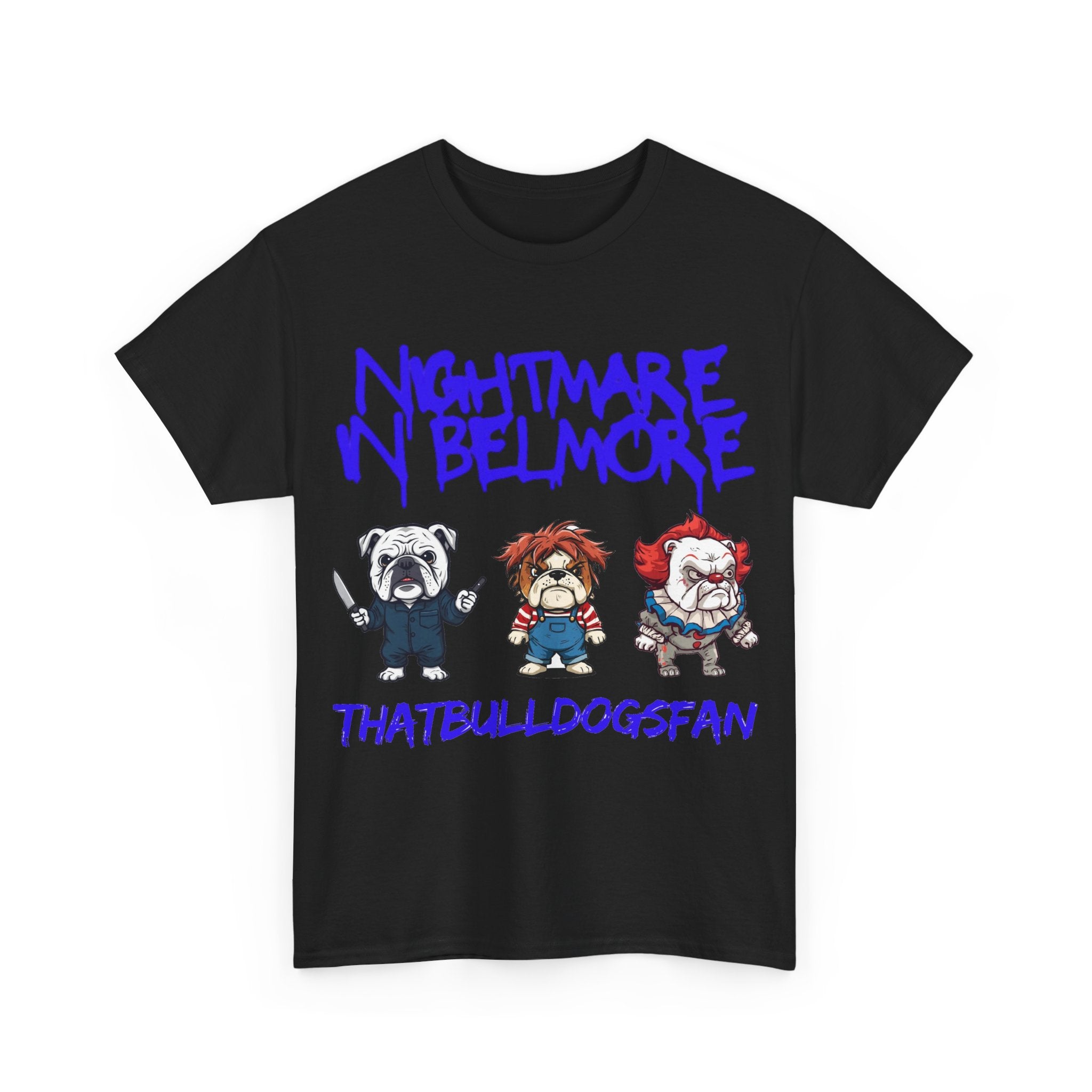 Bulldogs Nightmare In Belmore Halloween Edition Unisex T-Shirt | ThatBulldogsFan Merch