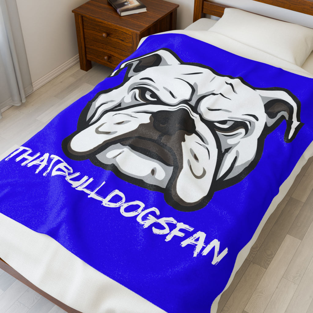 ThatBulldogsFan Velveteen Plush Blanket (3 sizes available)