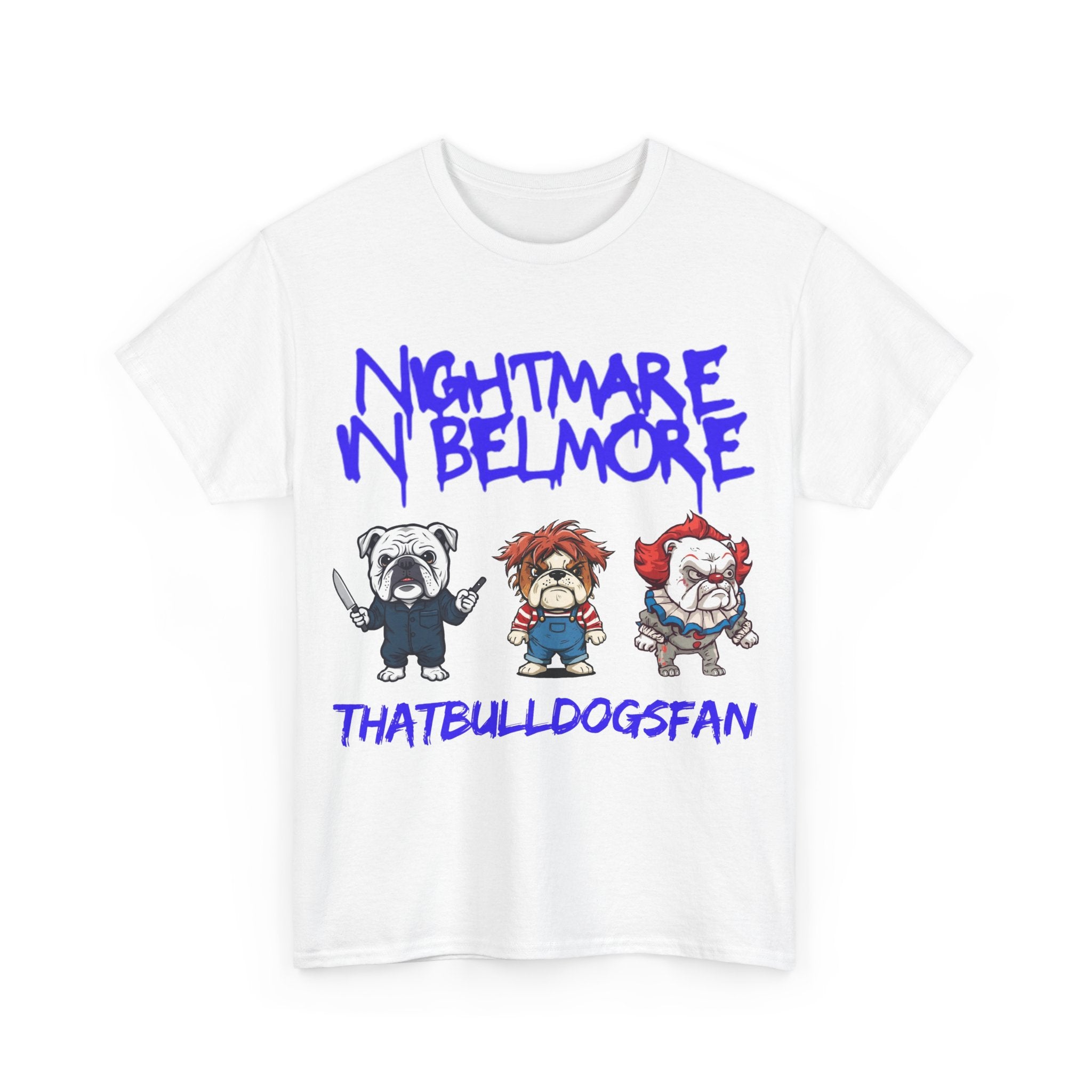 Bulldogs Nightmare In Belmore Halloween Edition Unisex T-Shirt | ThatBulldogsFan Merch