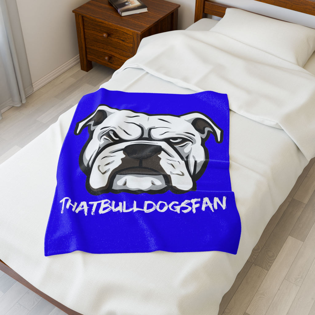 ThatBulldogsFan Velveteen Plush Blanket (3 sizes available)